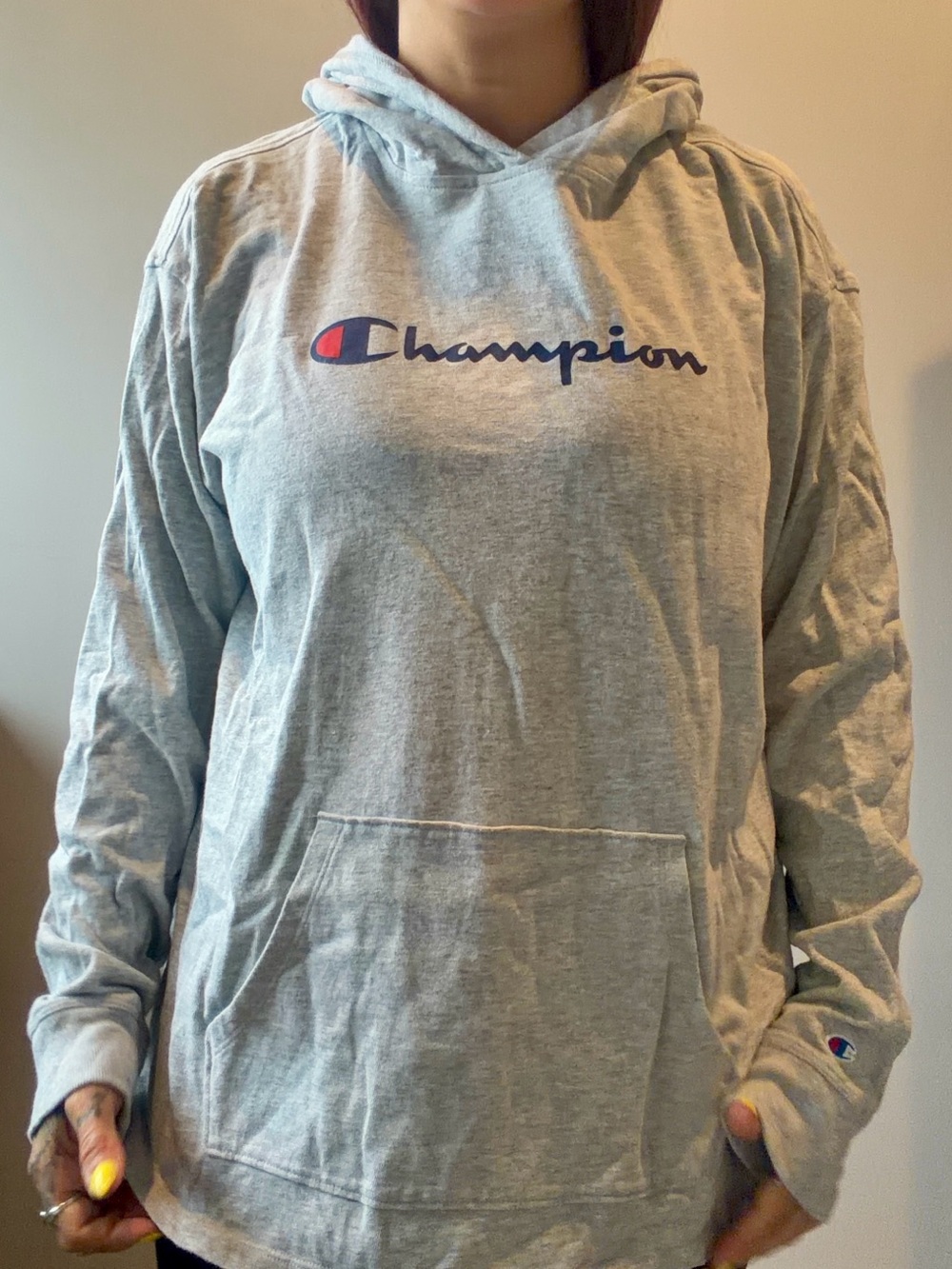 Grey Champion XL Authentic Athleticwear Hoodie Unisex